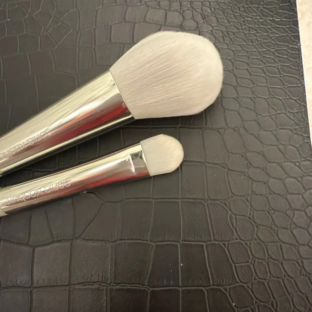 Rare Discontinued Sonia Kashuk Radiant Luxe Brush Collection Duo (Powder & Serum